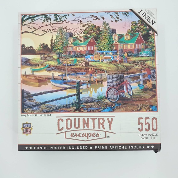 Masterpieces Country Escapes - Away from It All 550 Piece Puzzle - Picture 1 of 8